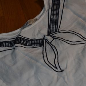 Black and White Sailor Blouse